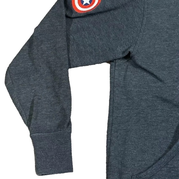 Disney Employee Exclusive Marvel Star Wars Captain America Zip Up Hoodie Medium - Picture 3 of 6